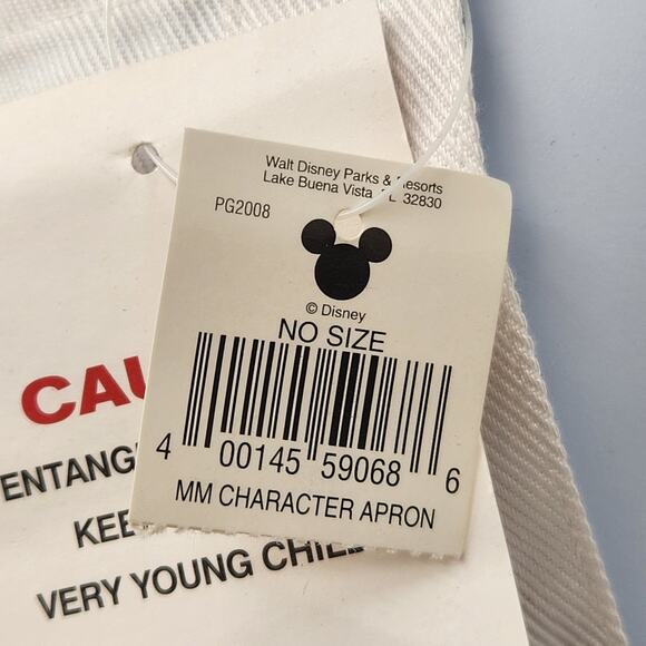 NWT Walt Disney World Mickey Mouse Embroidered Grilling Apron Men's OS - Picture 3 of 9
